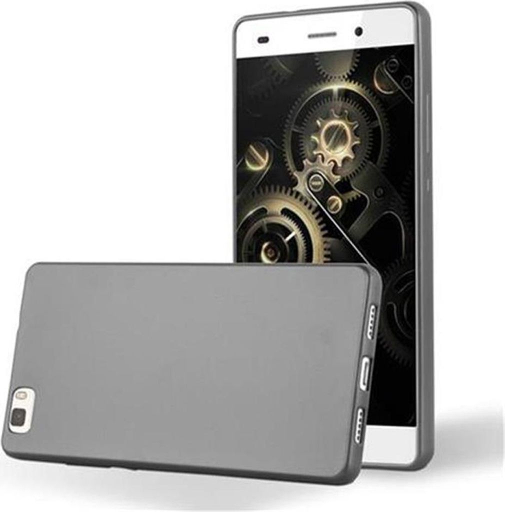 Cadorabo Schutzhülle für Huawei P8 LITE 2015 Hülle in Grau Handyhülle TPU Silikon Etui Cover Case