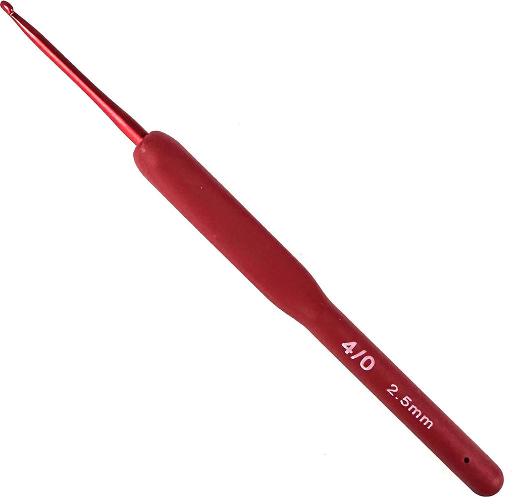 Häkelnadel mit softem Griff 2.0 mm - 6.0 mm 2,5 mm