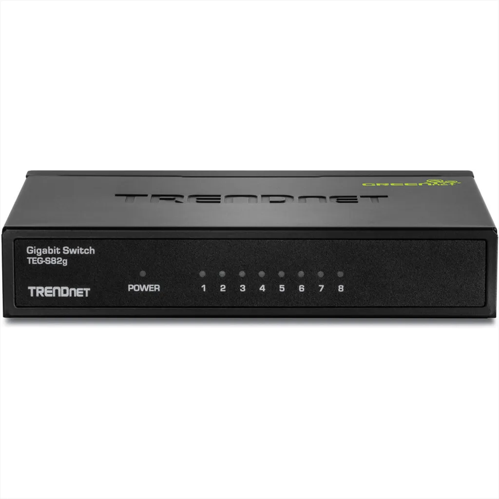 Commutateur TRENDnet TEG-S82g GREENnet 8 ports Gigabit Métal robuste