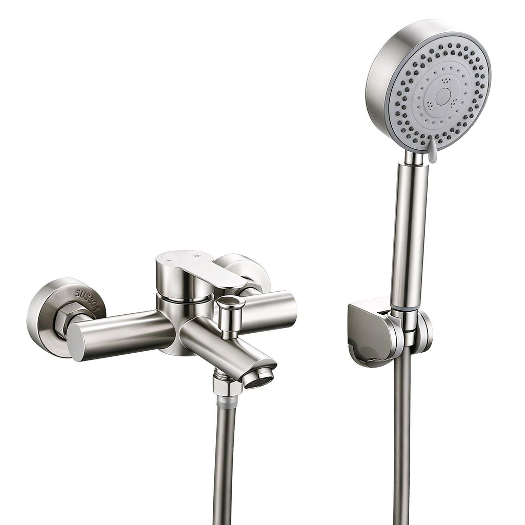 Badewannenarmatur mit Handbrause, Mischbatterie Badewanne Produktbild 