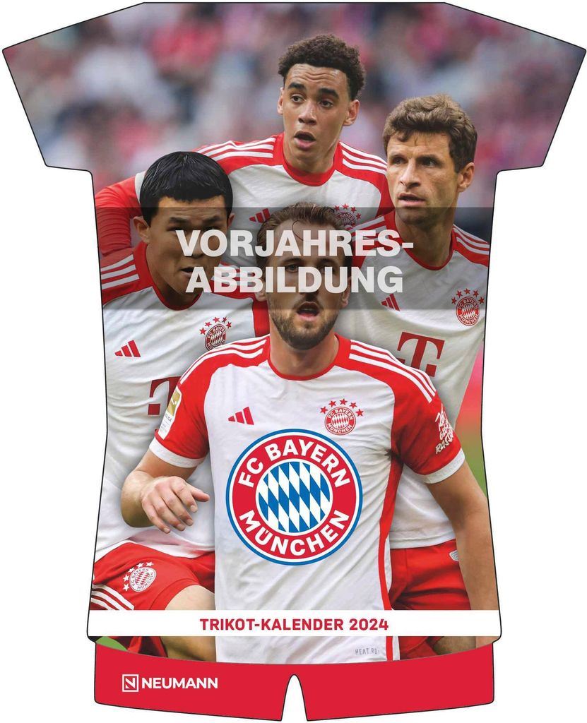 FC Bayern München 2025 - Trikotkalender - Wand-Kalender - Produktbild 