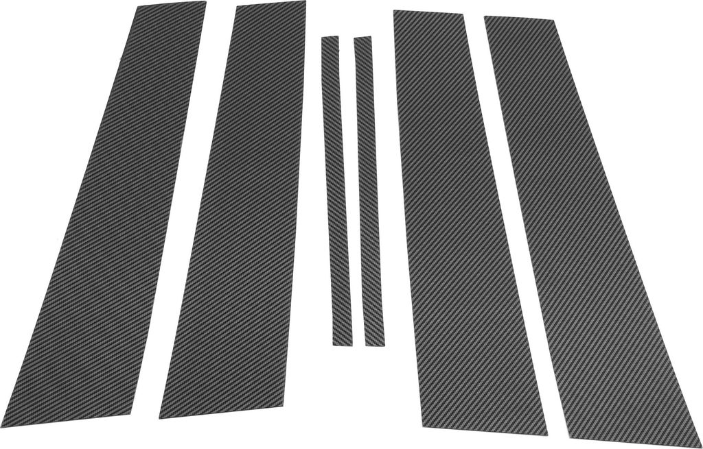 Türpfosten Fensterschutz Aufkleber Türpfosten Außenverkleidung für Cadillac CTS 2014-2015 Schwarz Carbonfaser Muster