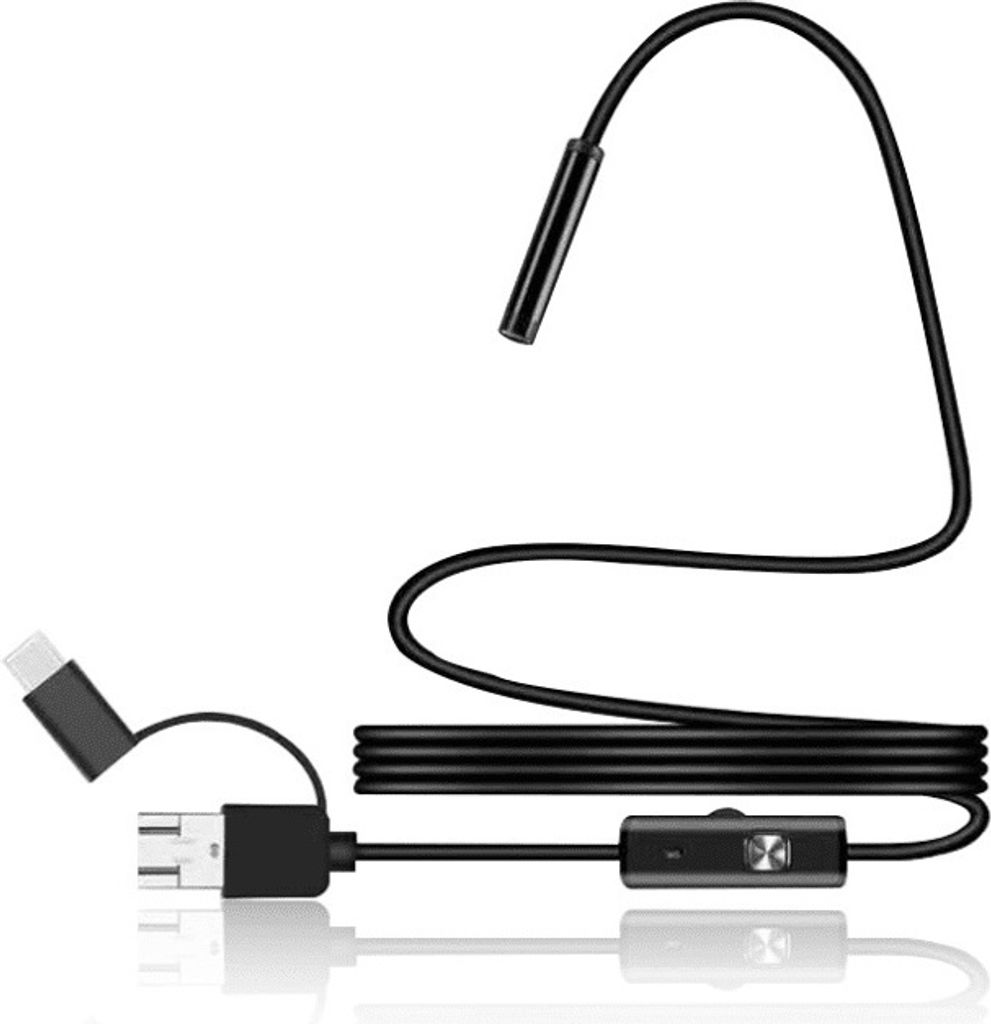 INF Endoskopická inšpekčná kamera s USB/USB-C čierna Obrázok produktu 2