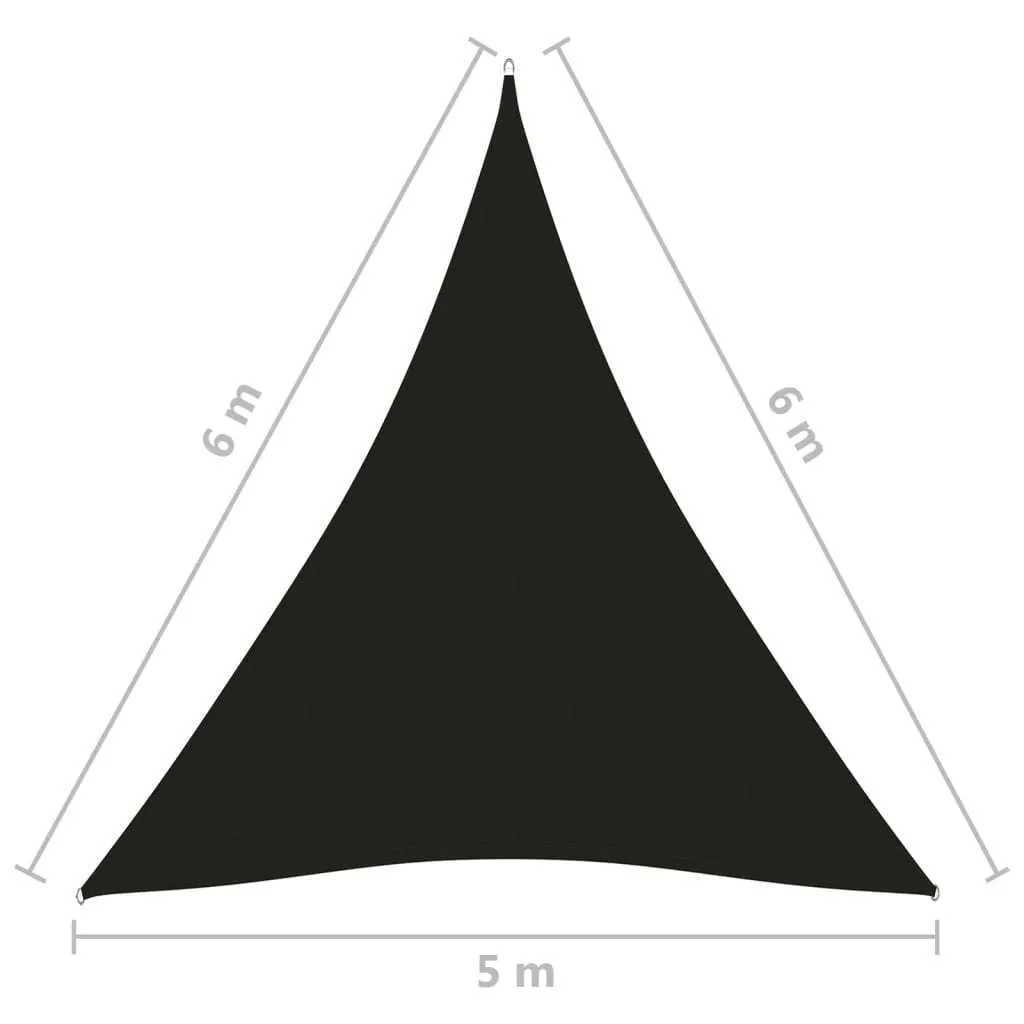 Tenda a Vela Triangolare Nera 5x6x6m | Maison Exclusive Oxford - 6
