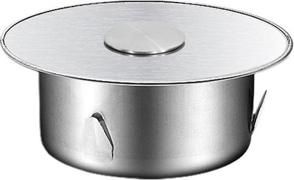 Ronde afzuigkap, 90 mm, verstelbare afdichting, roestvrijstahl, geschikt für Küchen und Balkone