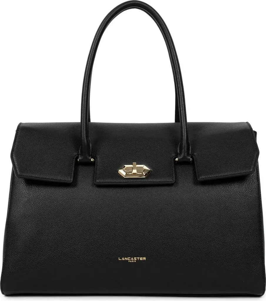 Cabas Lancaster Noir XL à Rabat - Sac de Travail Chic en Cuir Grainé
