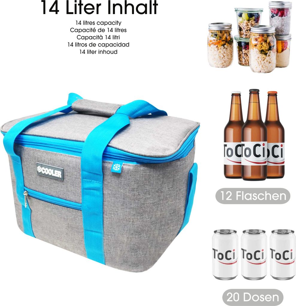 ToCi Kühltasche Isoliertasche Thermotasche Picknicktasche Produktbild 3