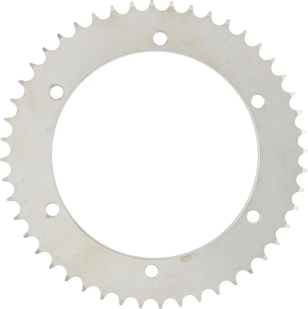 Pignon 48 dents RK 428 acier argent pour entretien et remplacement kit moto