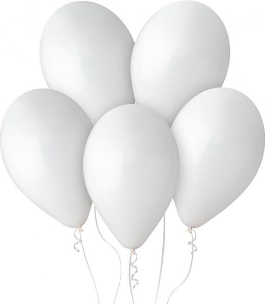 Pastelové latexové balónky, Gemar White White, 33 cm, 50 Obrázek produktu 