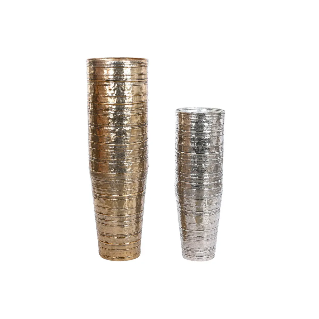 Vase Moderne de Sol 106 cm : Sublimer un Coin Vide Or et Argent