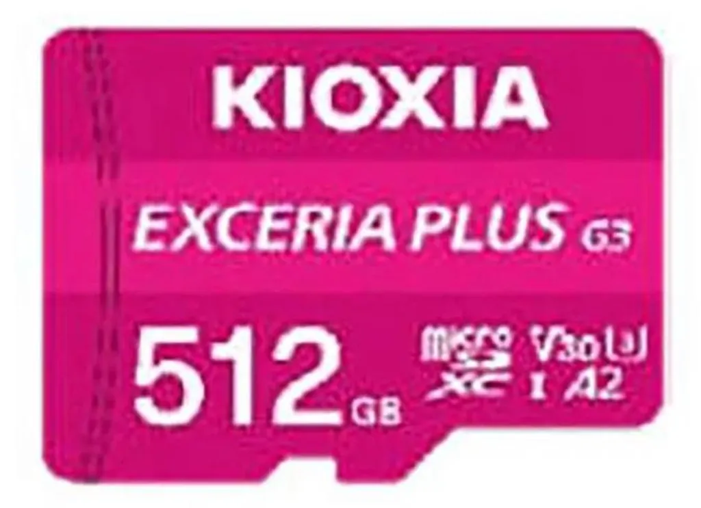 Micro SD Kioxia Exceria G3 512 Go V30 4K UHD Ultra Rapide Coloris Rose