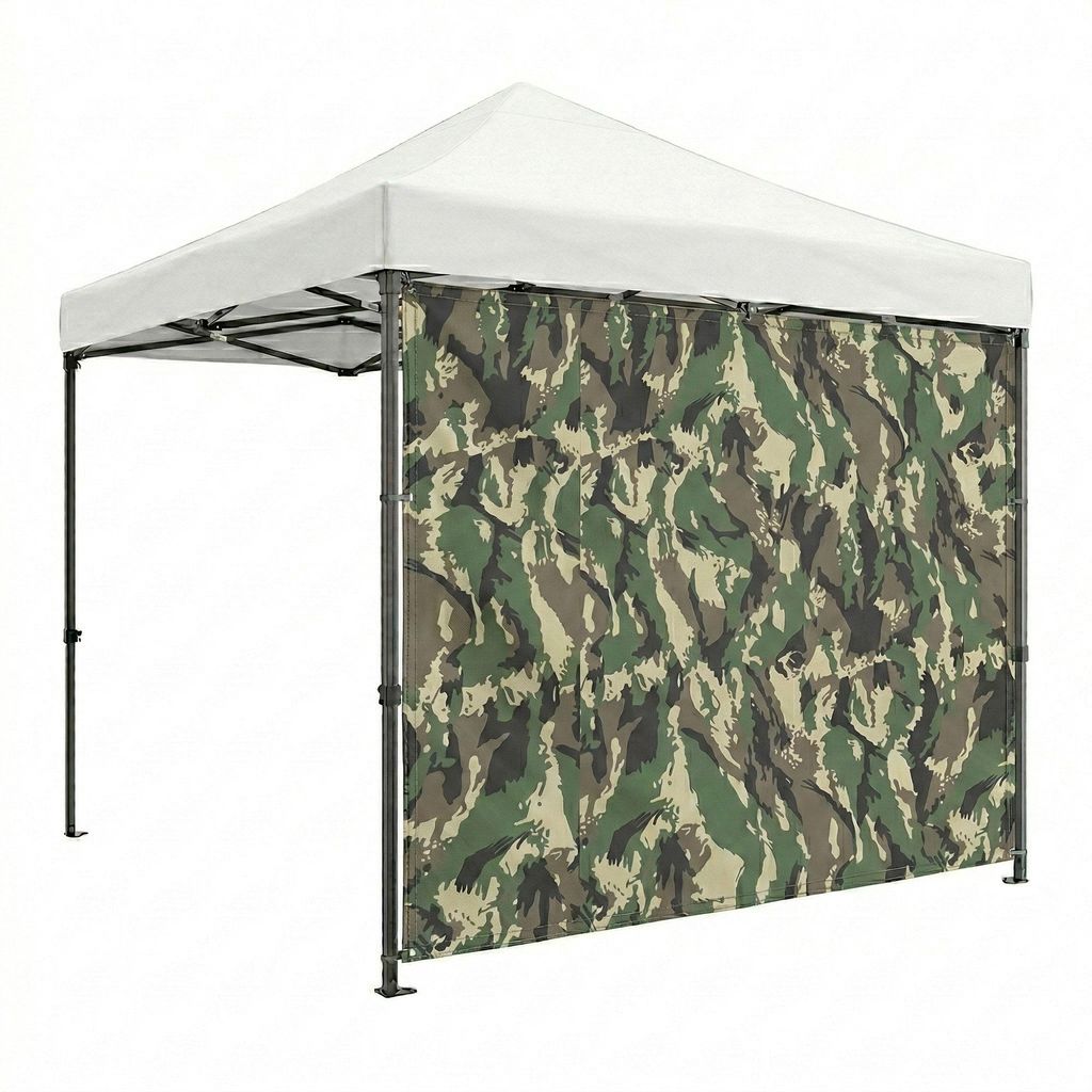 Seitenplane für Gartenpavillon 300x200 cm aus PVC Camouflage