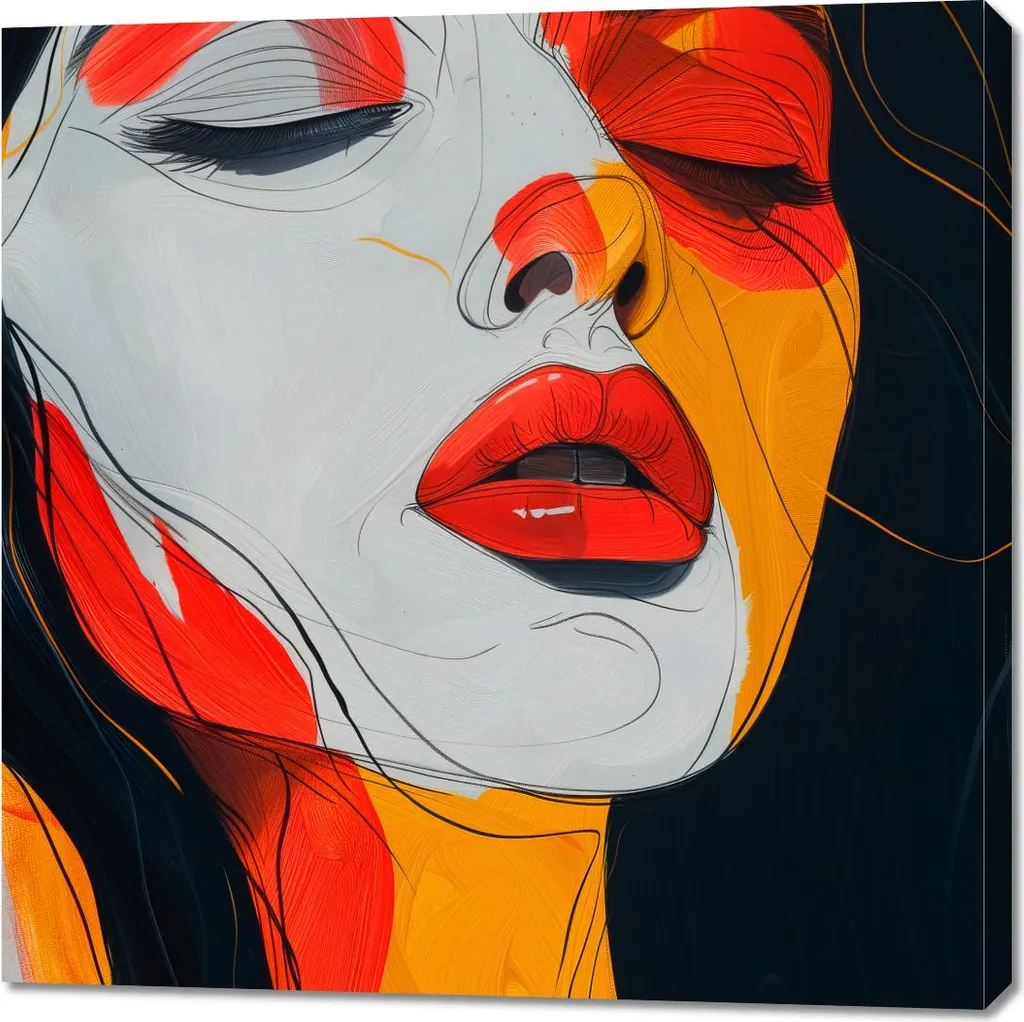 Image 100 x 100 cm Réflexion renversée - Tableau Carré Déco Artistique