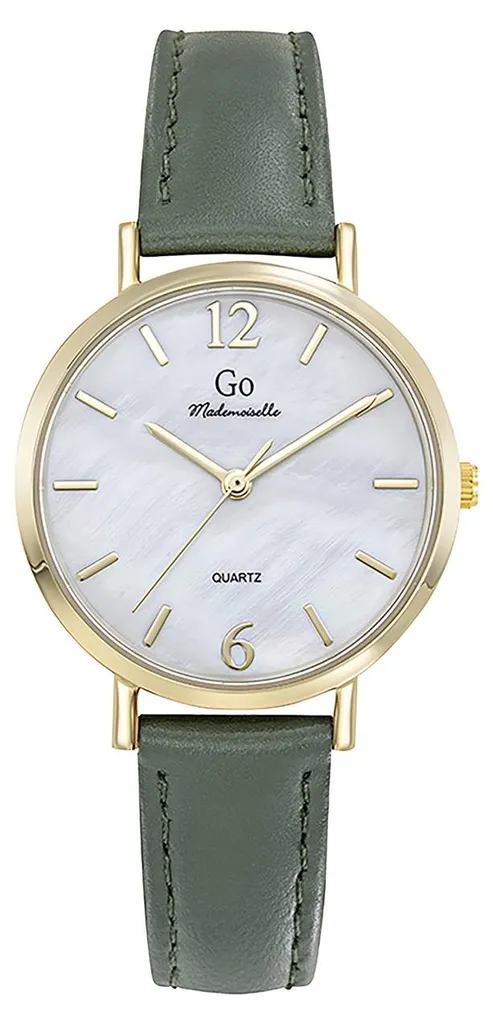 Montre à Quartz Femme Girl Only GO Mademoiselle avec Bracelet Cuir Vert