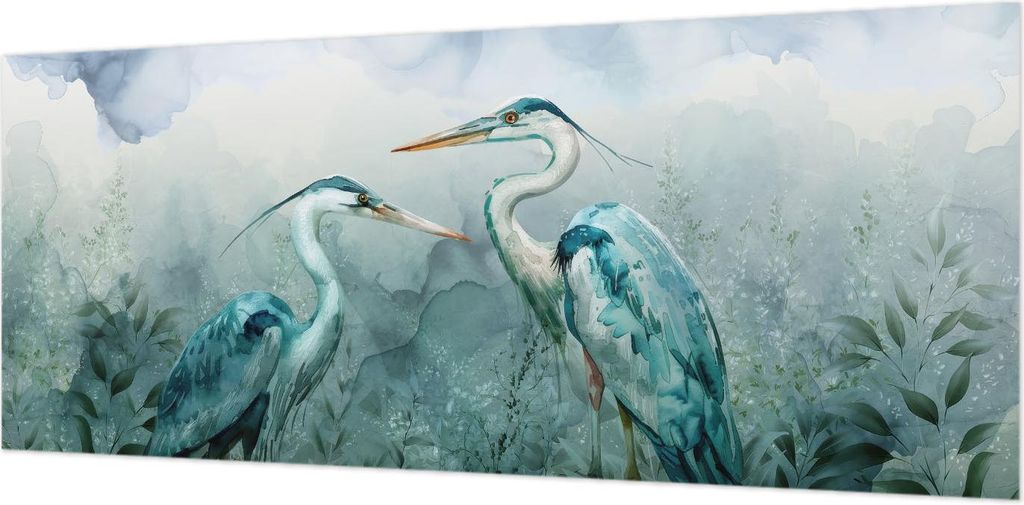 Wandtapete - Dekorative Tapete für Wohnzimmer- Tapetenfolie für Wanddekoration - 208x146 cm - Vögel der Natur