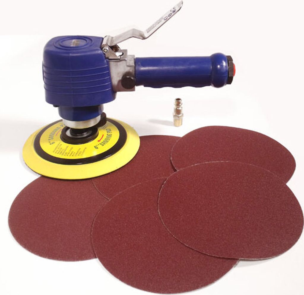 Mauk Druckluft Schleifer Exzenterschleifer 150mm inkl. Scheiben