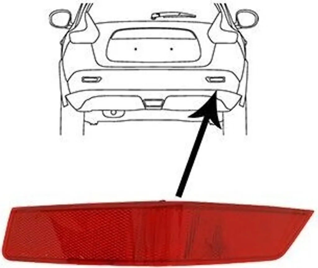 Réparer Pare-chocs Nissan X-Trail T32 : Catadioptre Droit 3375940
