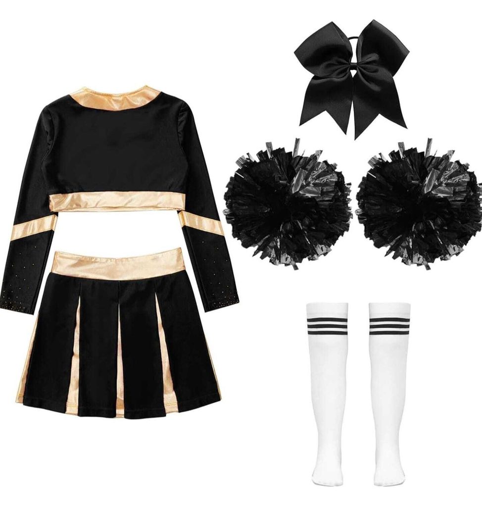 QYZ Zombie Kostüm Nova - Cheerleader Cosplay Mit Perücke & Accessoires