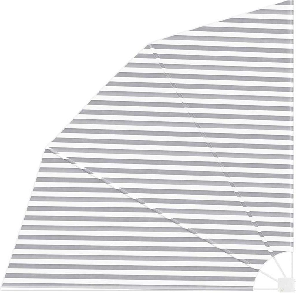 Balkon Sichtschutz Anthrazit und Weiß 210 x 210 cm Polyester
