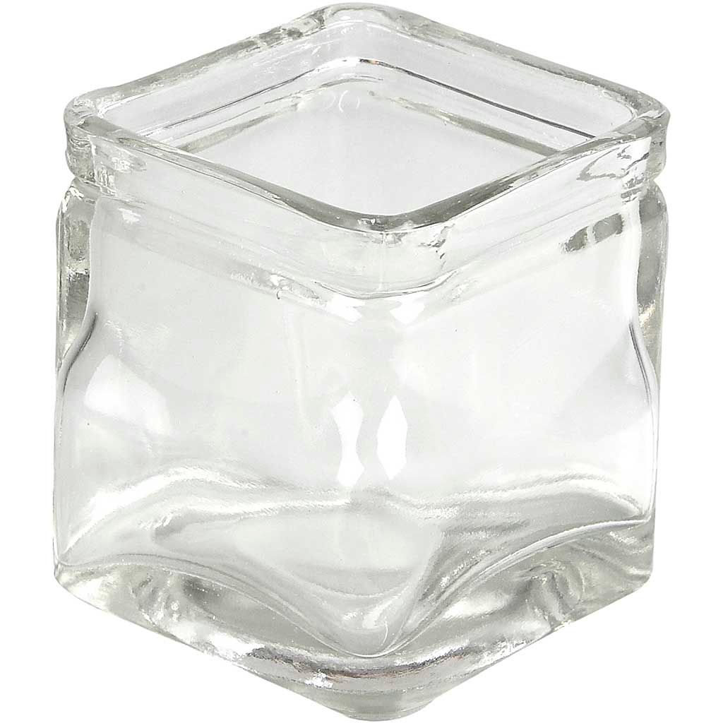 Creativ Company quadratisches Glas, H: 5,5 cm, Maße 5,5x5,5 Produktbild 