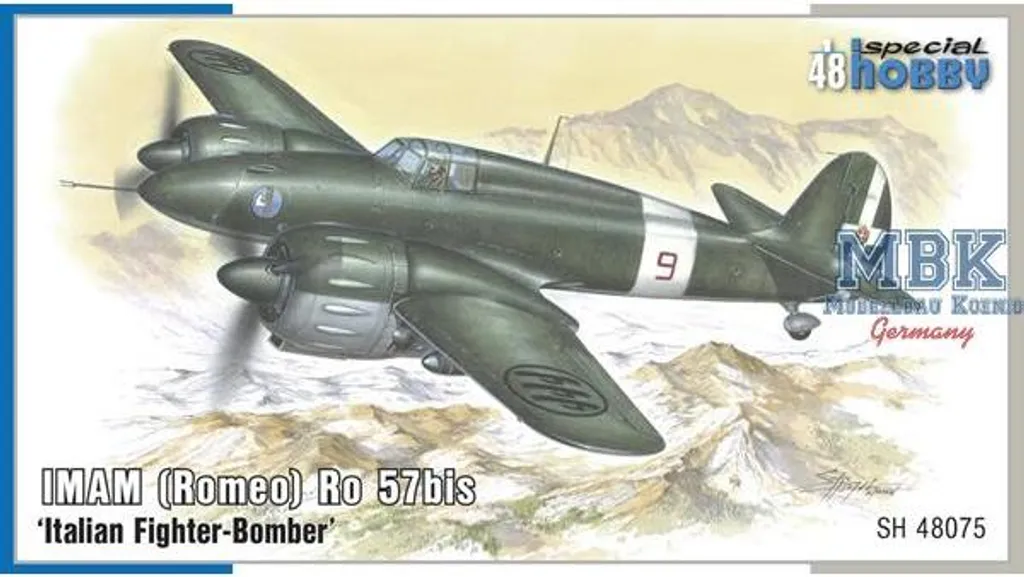 Modélisme Avion : IMAM Ro-57bis 1:48 pour Collectionneur et Passionné