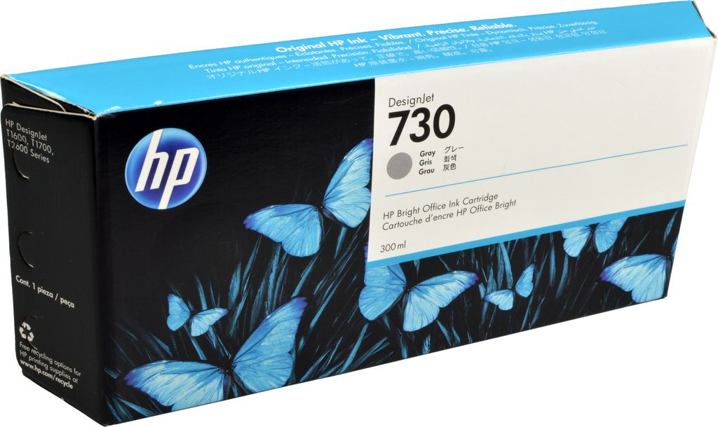 P2V72A HP 730 DNJ, tintgrijs, HC, 300 ml Productafbeelding 