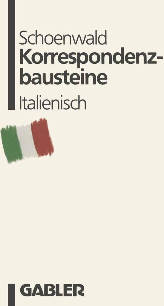 Korrespondenzbausteine Italienisch