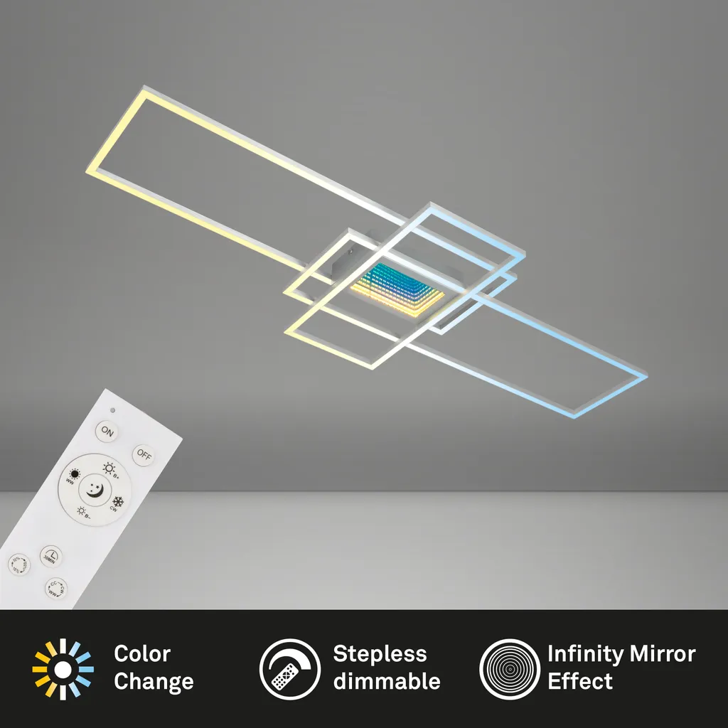 Plafonnier LED Misy contre l'Éclairage Terne : Effet Miroir et Variable - 9