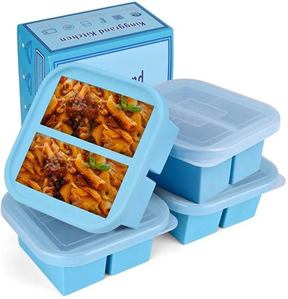 Set de conservation pour repas préparés et batch cooking - Silicone 4 pièces
