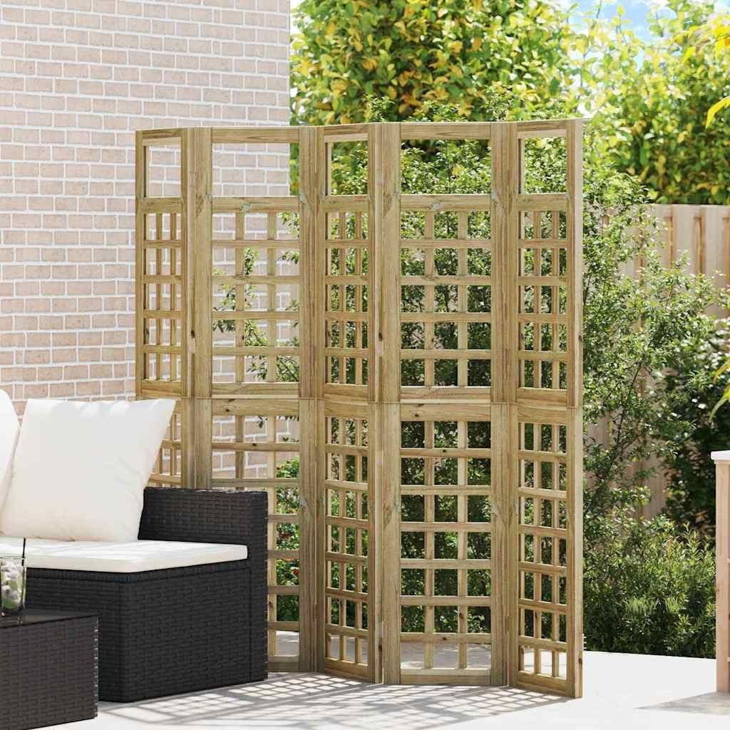 Möbel Outdoor Sichtschutz 5 pcs Braun 200 x 180 cm - Paravents 3385876