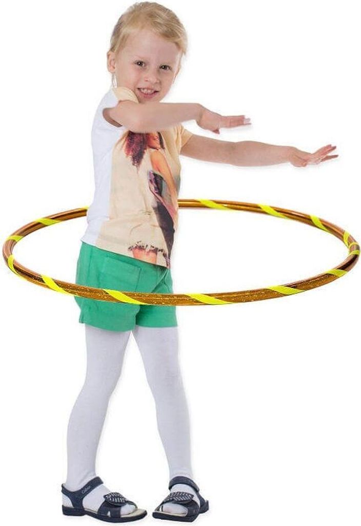 Super Star Kinder Hula Hoop, Ø60cm, Gelb-Gelb