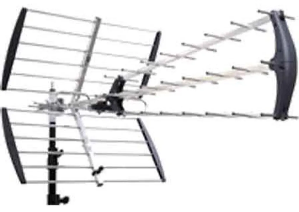 Rateau TV Extérieur TNT 38 Éléments UHF - Antenne de Toit Longue Portée
