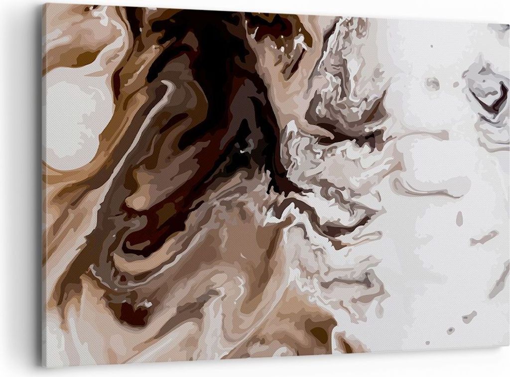 Bild auf Leinwand - Leinwandbild - Abstraktion modern - 120x80cm - Wand Bild - Wanddeko - Leinwanddruck - Bilder - Kunstdruck - Wanddekoration - Le...