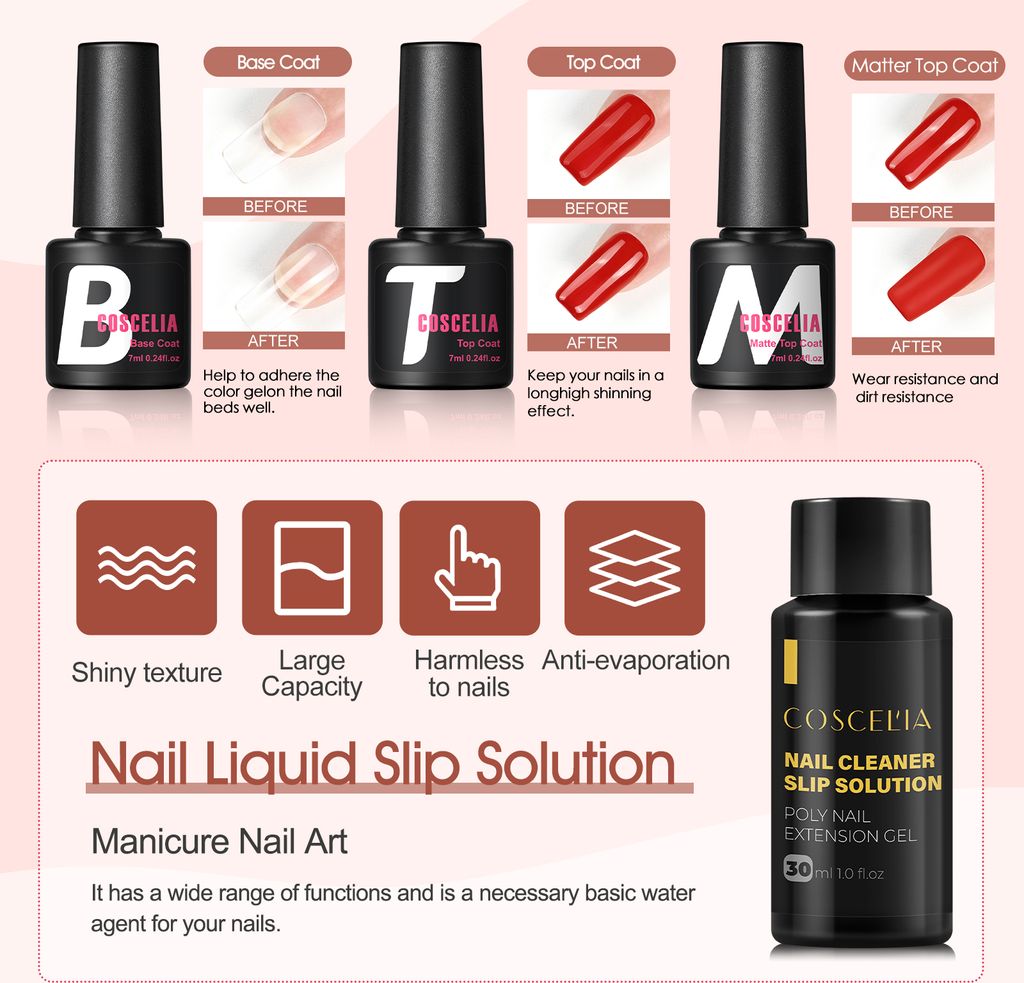 Poly Nagel Gel 15Pcs Poly Extension Gel Nägel Set mit UV Produktbild 6