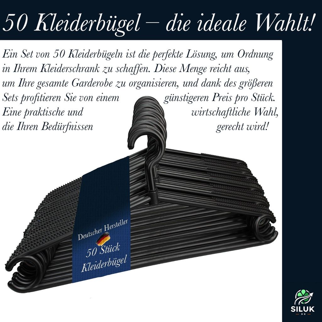 Siluk_ Kleiderbügel Wäschebügel Kunststoff drehbar Produktbild 7