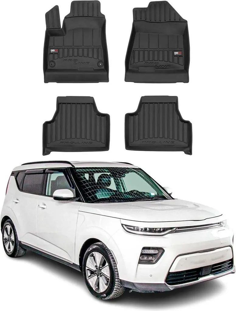 Tappetini Heavy Duty Kia Soul EV 2020-2024 | TPE Nero Anti-Sporco