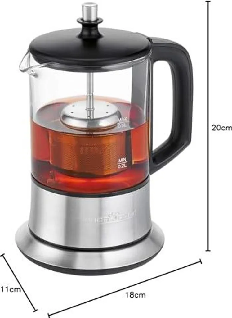 Clatronic PC-TK 1165 Bollitore e Teiera 2-in-1 Acciaio 1100W - 20