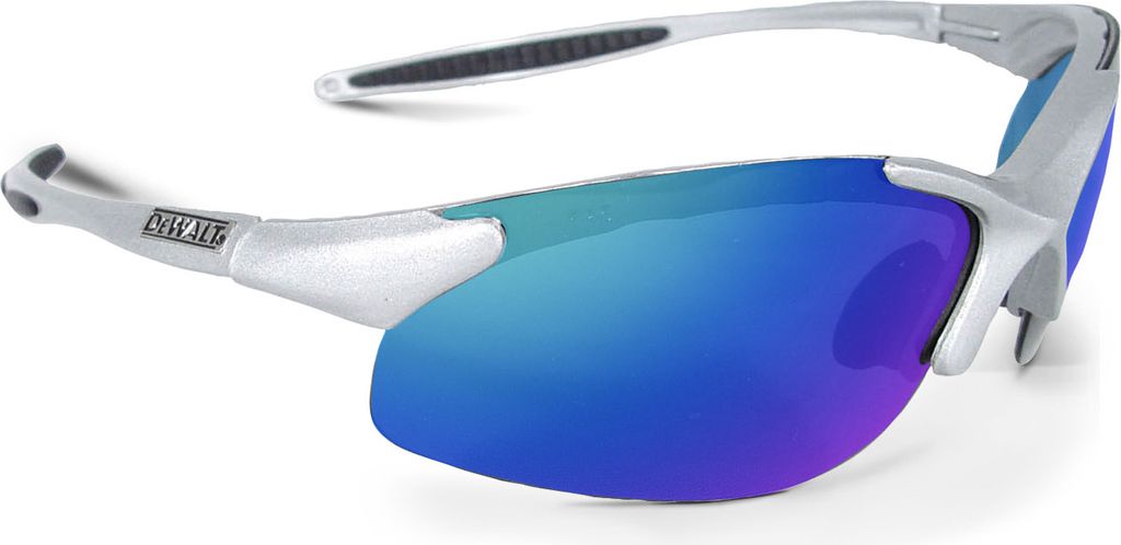 DeWALT DPG90S-7DEU Infinity Arbeitsschutzbrille Antibeschlagschutz Silber, blaue Verspiegelung DIN EN 166