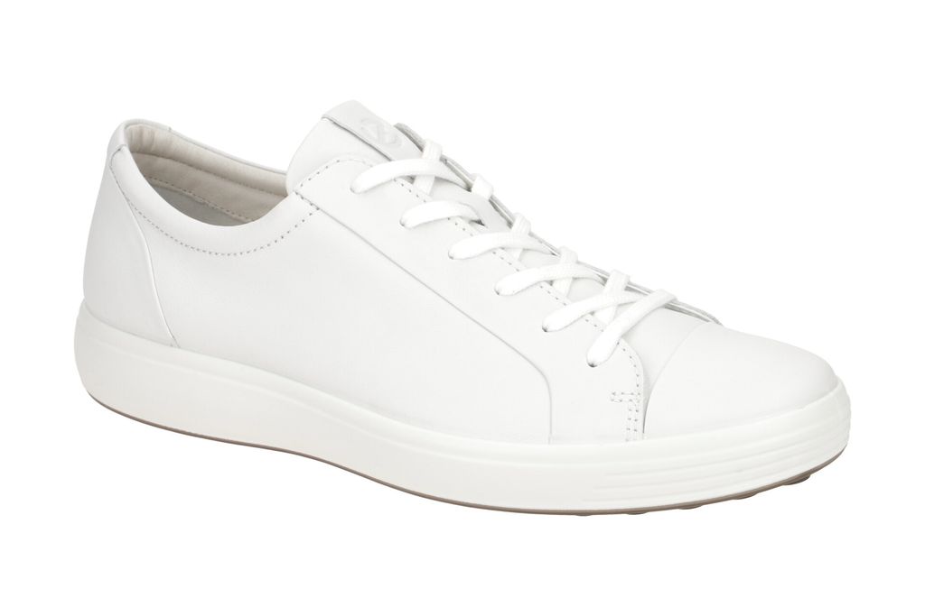 Ecco SOFT 7 MEN`S Herrenschuhe - sportliche Halbschuhe - Schnürschuhe weiß NEU