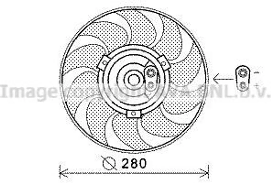 Ventilateur de radiateur moteur pour Transporter IV compatible 701959455F