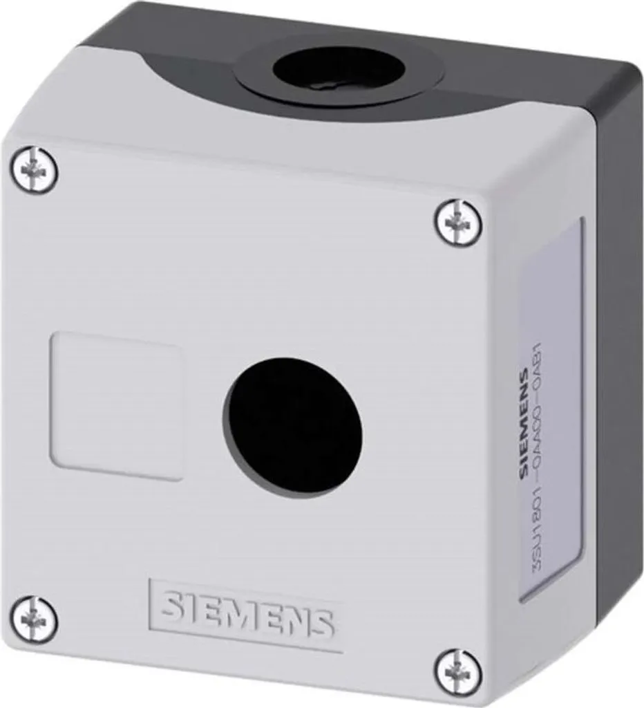 Boîtier de commande vide Siemens SIRIUS ACT pour un bouton poussoir