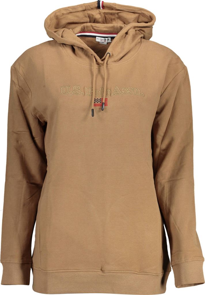 U.S. POLO Damen Kapuzenpullover Braun 63250-51932_MARRONE_262 : Größe - 2XL Größe: 2XL