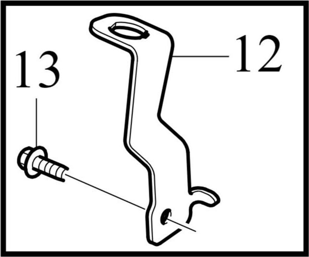 VOLVO C40 XC40 Bremsleitungshalter rechts vorne OE 32221211