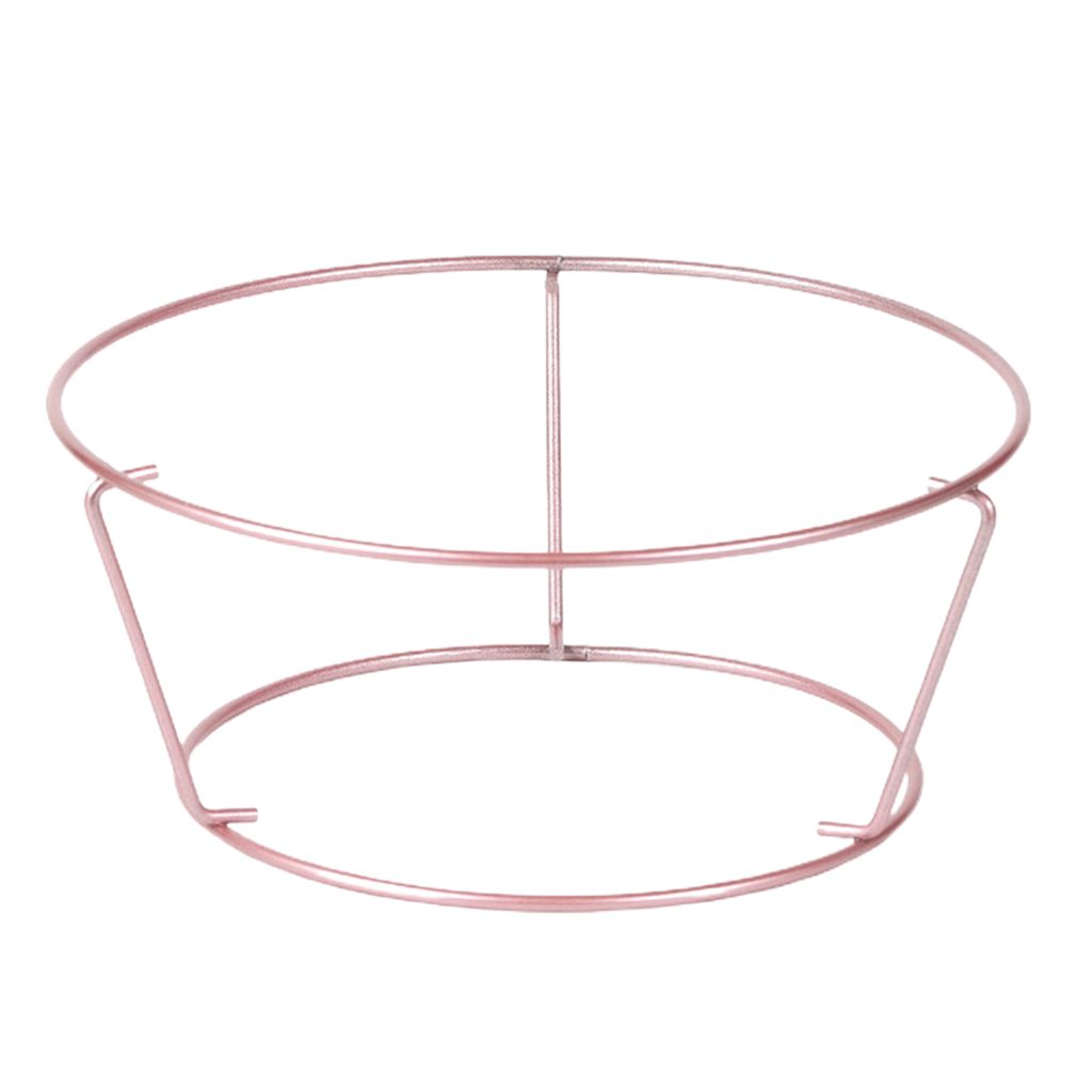 Kuchenkühlgitter, runde Kante, wiederverwendbar, antihaftbeschichtet, Stabilität, 6/8 Zoll, Roségold, robuster Gebäckkühlhalter, Küchenbedarf