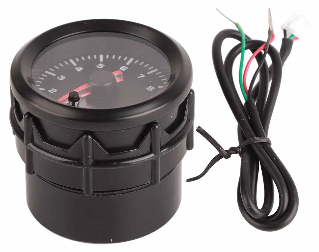 Compteur de vitesse et tachymètre LED 7 couleurs 52mm pour voiture