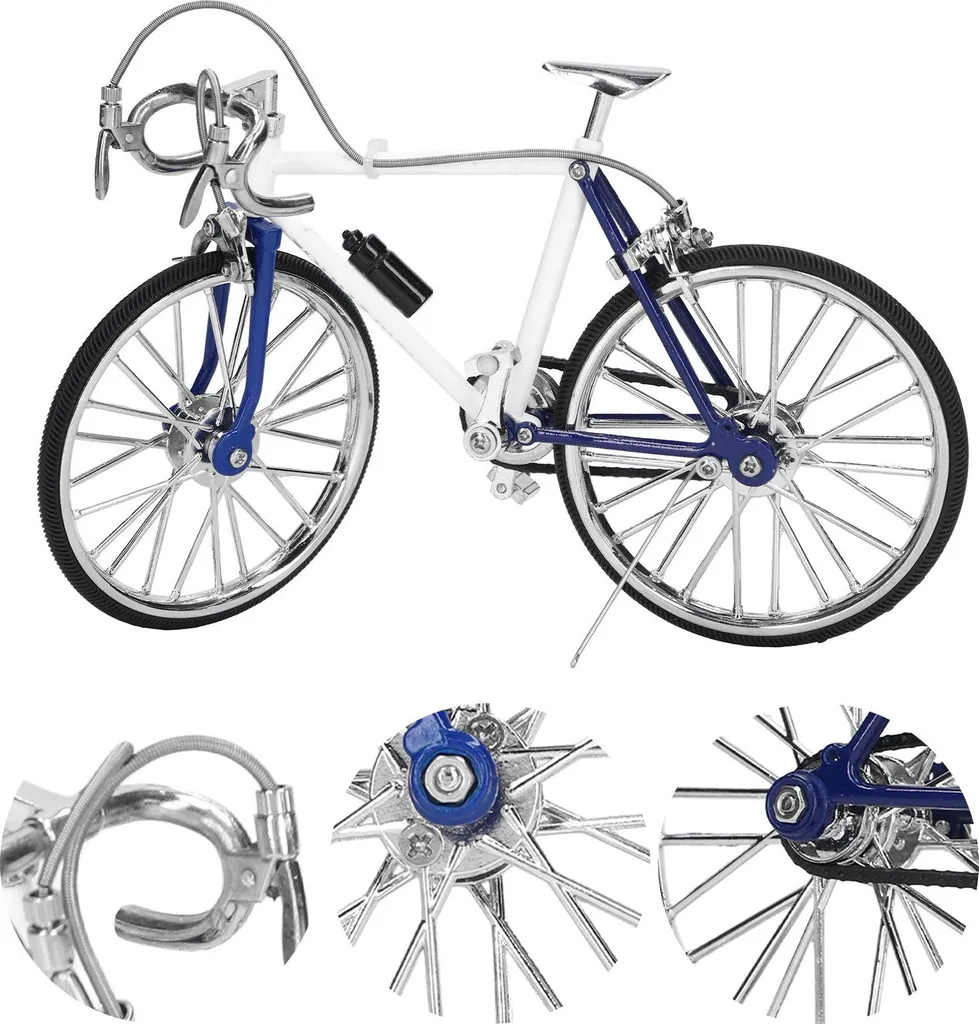 Miniature vélo décorative 1/10 pour bureau - Haute Simulation