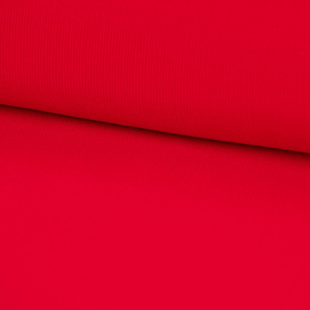 Cordstoff Feincord Baumwolle Meterware einfarbig rot 1,45m Breite