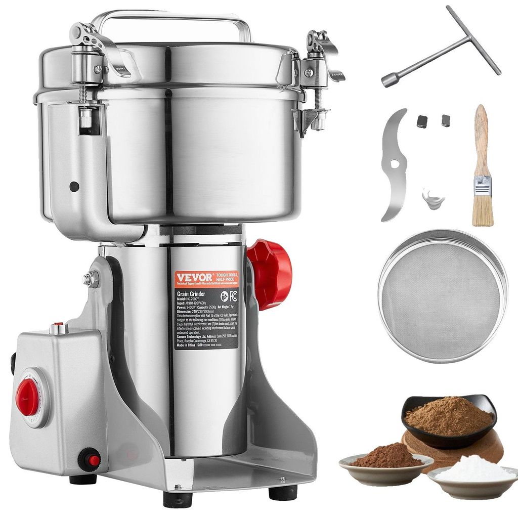 VEVOR - Molino eléctrico para cereales, molino de maíz de Imagen del producto 