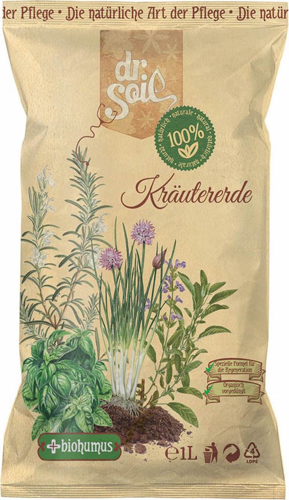 Dr.Soil Natürliches Kräutersubstrat im 1L Beutel