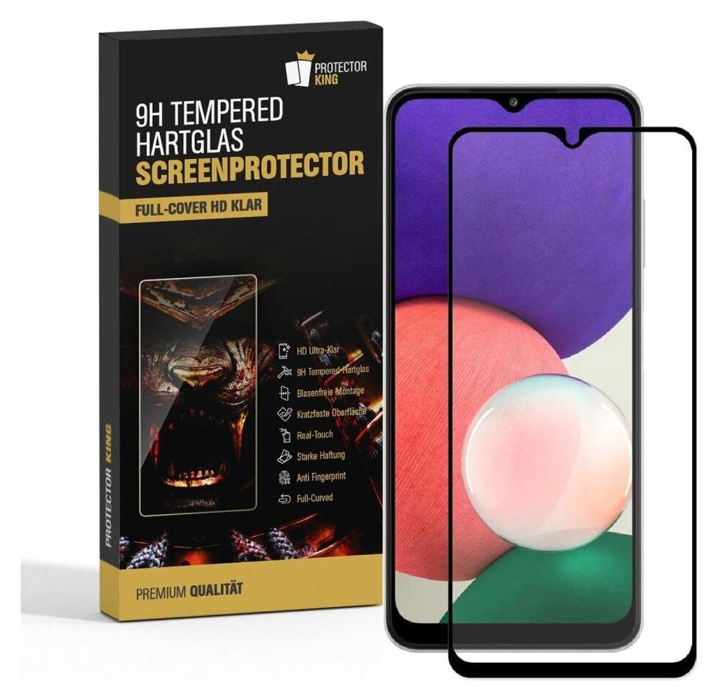2x 9H Panzerglas für Samsung Galaxy A22 5G FULL COVER Produktbild 